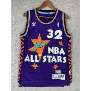 Adidas Stitched Jersey Shaquille O’Neal 1995 All Star Game Mens Small Purple HWC